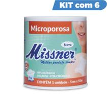 Kit fita micropore 5x10 missner com 6 unidades