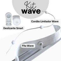 Kit Fita Wave + Deslizantes + Cordão Ondas Perfeitas - 10m