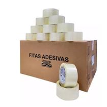 Kit Fitas Adesivas 48mm X 50m Transparente 10 Rolos - Durexfit