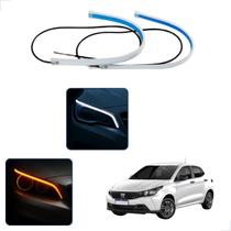 Kit Fitas Led DRL Farol + Seta 12v 45cm Argo 2017 2018 2019 2020 2021 2022 2023