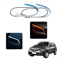 Kit Fitas Led DRL Farol + Seta 12v 45cm Clio 2012 2013 2014