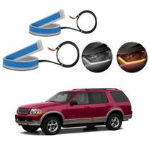 Kit Fitas Led DRL Farol + Seta 12v 45cm Explorer 1995 1996 1997 1998 1999 2000 2001 Kit Fitas Led DRL Farol + Seta 12v 45cm Explorer 1995 1996 1997 1998 1999 2000 2001
