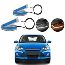 Kit Fitas Led DRL Farol + Seta 12v 45cm Focus 2005 2006 2007 2008 Kit Fitas Led DRL Farol + Seta 12v 45cm Focus 2005 2006 2007 2008
