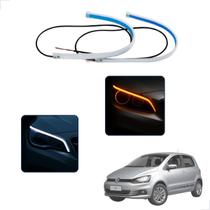 Kit Fitas Led DRL Farol + Seta 12v 45cm Fox 2010 2011 2012 2013 2014