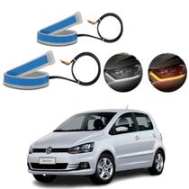 Kit Fitas Led DRL Farol + Seta 12v 45cm Fox 2015 2016 2017 Kit Fitas Led DRL Farol + Seta 12v 45cm Fox 2015 2016 2017
