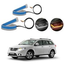 Kit Fitas Led DRL Farol + Seta 12v 45cm Freemont 2010 2011 2012 2013 2014 2015 2016