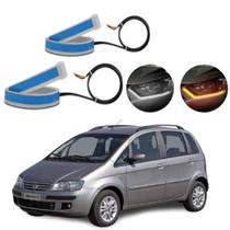 Kit Fitas Led DRL Farol + Seta 12v 45cm Idea 2005 2006 2007 2008 2009 2010 2011 2012 2013 2014 2015 2016