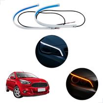 Kit Fitas Led DRL Farol + Seta 12v 45cm KA 2016 2017 2018 2019 2020 2021 Kit Fitas Led DRL Farol + Seta 12v 45cm KA 2016 2017 2018 2019 2020 2021