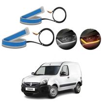 Kit Fitas Led DRL Farol + Seta 12v 45cm Kangoo 1997 1998 1999 2000 2001 2002 2003 2004 2005 2006 2007
