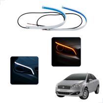 Kit Fitas Led DRL Farol + Seta 12v 45cm Linea 2008 2009 2010 2011 2012 2013 2014 2015 2016
