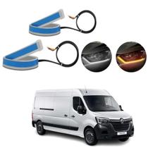 Kit Fitas Led DRL Farol + Seta 12v 45cm Master 2013 2014 2015 2016 2017 2018 2019 2020 2021 2022 2023