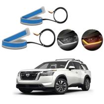 Kit Fitas Led DRL Farol + Seta 12v 45cm Pathfinder 2012 2013 2014 2015 2016 2017 2018 2019 2020 2021