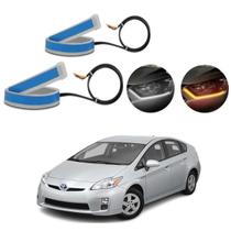 Kit Fitas Led DRL Farol + Seta 12v 45cm Prius 2009 2010 2011 2012 2013 2014 2015