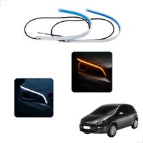 Kit Fitas Led DRL Farol + Seta 12v 45cm Punto 1993 1994 1995 1996 1997 1998 1999 2000 até 2018