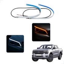 Kit Fitas Led DRL Farol + Seta 12v 45cm Ranger 2013 2014 2015 2016