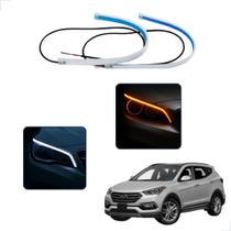 Kit Fitas Led DRL Farol + Seta 12v 45cm Santa Fé 2001 2002 2003 2004 2005 2006 2007 2008 2009 2010 até 2020 Kit Fitas Led DRL Farol + Seta 12v 45cm Santa Fé 2001 2002 2003 2004 2005 2006 2007 2008 2009 2010 até 2020