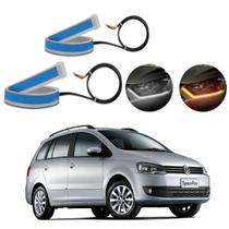 Kit Fitas Led DRL Farol + Seta 12v 45cm SpaceFox 2010 2011 2012 2013