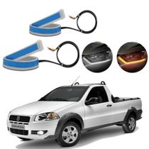 Kit Fitas Led DRL Farol + Seta 12v 45cm Strada G4 2009 2010 2011 2012 2013