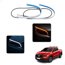 Kit Fitas Led DRL Farol + Seta 12v 45cm Toro 2016 2017 2018 2019 2020 2021 2022 2023