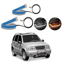 Kit Fitas Led DRL Farol + Seta 12v 45cm Tracker 2006 2007 2008 2009
