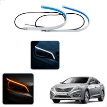 Kit Fitas Led DRL Farol + Seta 12v 60cm Azera 2012 2013 2014 2015 2016 2017 2018 2019 2020