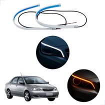 Kit Fitas Led DRL Farol + Seta 12v 60cm Corolla 2008 2009 2010 2011 2012 2013