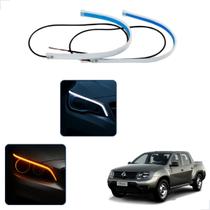 Kit Fitas Led DRL Farol + Seta 12v 60cm Duster Oroch 2011 2012 2013 2014 2015 2016 2017 2018 2019 2020
