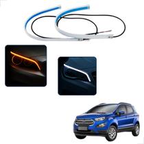 Kit Fitas Led DRL Farol + Seta 12v 60cm Ecosport 2003 2004 2005 2006 2007