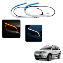 Kit Fitas Led DRL Farol + Seta 12v 60cm Ecosport 2008 2009 2010 Kit Fitas Led DRL Farol + Seta 12v 60cm Ecosport 2008 2009 2010