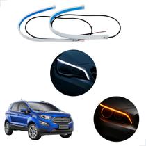 Kit Fitas Led DRL Farol + Seta 12v 60cm Ecosport 2018 2019 2020 2021