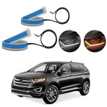 Kit Fitas Led DRL Farol + Seta 12v 60cm Edge 2011 2012 2013 2014 2015 2016