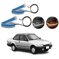 Kit Fitas Led DRL Farol + Seta 12v 60cm Escort 1983 1984 1985 1986