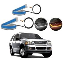 Kit Fitas Led DRL Farol + Seta 12v 60cm Explorer 2002 2003 2004 2005 2006 2007 2008 2009 2010 até 2023 Kit Fitas Led DRL Farol + Seta 12v 60cm Explorer 2002 2003 2004 2005 2006 2007 2008 2009 2010 até 2023