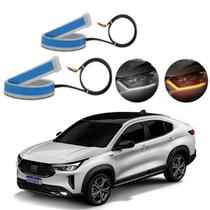 Kit Fitas Led DRL Farol + Seta 12v 60cm Fastback 2022 2023 Kit Fitas Led DRL Farol + Seta 12v 60cm Fastback 2022 2023