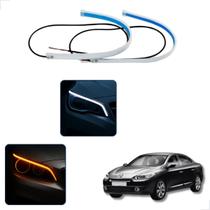 Kit Fitas Led DRL Farol + Seta 12v 60cm Fluence 2009 2010 2011 2012 2013 2014 2015 2016 2017 2018