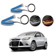 Kit Fitas Led DRL Farol + Seta 12v 60cm Focus 2014 2015 Kit Fitas Led DRL Farol + Seta 12v 60cm Focus 2014 2015