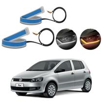 Kit Fitas Led DRL Farol + Seta 12v 60cm Fox 2010 2011 2012 2013 2014