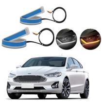 Kit Fitas Led DRL Farol + Seta 12v 60cm Fusion 2014 2015 2016 2017 2018 2019 2020
