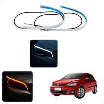 Kit Fitas Led DRL Farol + Seta 12v 60cm Gol G7 2016 2017 2018