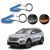Kit Fitas Led DRL Farol + Seta 12v 60cm Grand Santa Fé 2006 2007 2008 2009 2010 2011 2012 2013 até 2020 Kit Fitas Led DRL Farol + Seta 12v 60cm Grand Santa Fé 2006 2007 2008 2009 2010 2011 2012 2013 até 2020