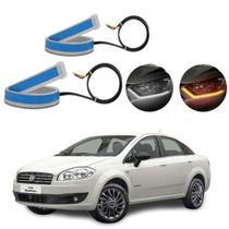 Kit Fitas Led DRL Farol + Seta 12v 60cm Linea 2008 2009 2010 2011 2012 2013 2014 2015 2016