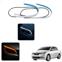 Kit Fitas Led DRL Farol + Seta 12v 60cm Logan 2004 2005 2006 2007 2008 2009 2010 2011 2012 2013 2014 2015 até 2023