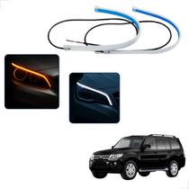 Kit Fitas Led DRL Farol + Seta 12v 60cm Pajero Full 2008 2009 2010 Kit Fitas Led DRL Farol + Seta 12v 60cm Pajero Full 2008 2009 2010