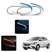 Kit Fitas Led DRL Farol + Seta 12v 60cm Prisma 2006 2007 2008 2009 2010 2011 2012 2013 2014 2015 2016 2017 2018