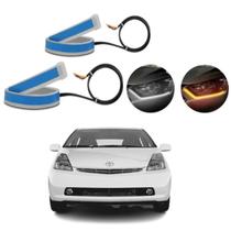 Kit Fitas Led DRL Farol + Seta 12v 60cm Prius 2004 2005 2006 2007 2008 2009 Kit Fitas Led DRL Farol + Seta 12v 60cm Prius 2004 2005 2006 2007 2008 2009