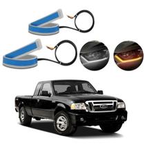Kit Fitas Led DRL Farol + Seta 12v 60cm Ranger 2005 2006 2007 2008 2009