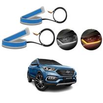 Kit Fitas Led DRL Farol + Seta 12v 60cm Santa Fé 2001 2002 2003 2004 2005 2006 2007 2008 2009 2010 até 2020 Kit Fitas Led DRL Farol + Seta 12v 60cm Santa Fé 2001 2002 2003 2004 2005 2006 2007 2008 2009 2010 até 2020