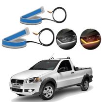 Kit Fitas Led DRL Farol + Seta 12v 60cm Strada G5 2014 2015 2016 2017 20187 2019 2020