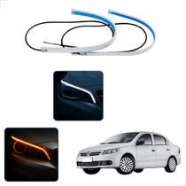 Kit Fitas Led DRL Farol + Seta 12v 60cm Voyage 2008 2009 2010 2011 2012