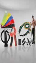 Kit Fitness 11 Elásticos + 5 Mini Band + Hand Grip + Corda Kit Fitness 11 Elásticos + 5 Mini Band + Hand Grip + Corda